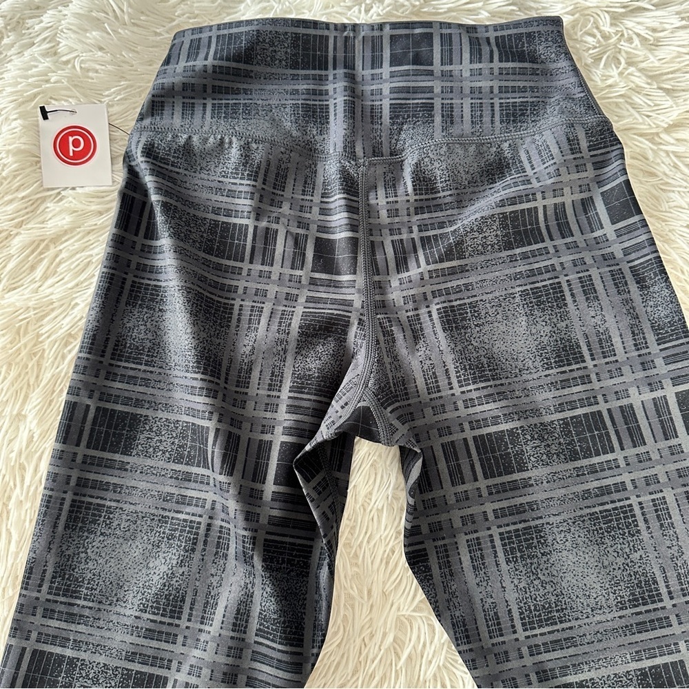 Glyder Sultry High Rise Leggings in Black Speckled Plaid Sleek Sculpt Fit Size S - Picture 8 of 13